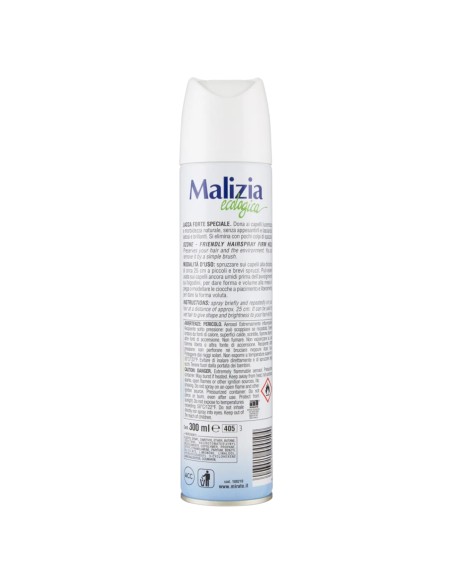malizia ecologica lacca per capelli 300ml - fissaggio forte - ecofix: tuttocasashop.live: igiene e cura della persona