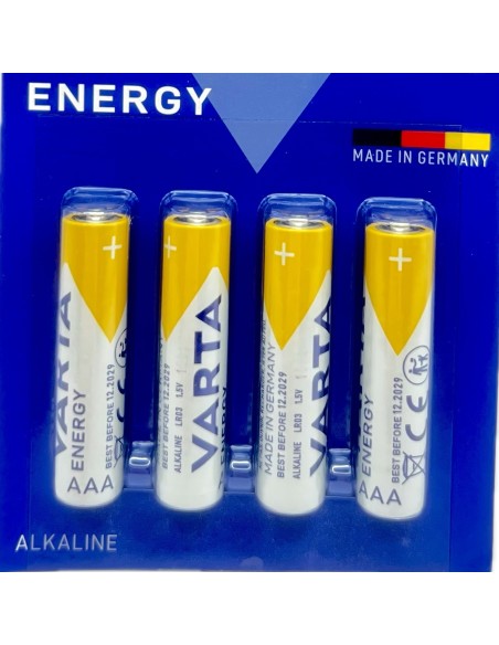 varta energy pile formato aaa ministilo alcaline 1.5v - 4 pezzi: tuttocasashop.live: altro - bazar