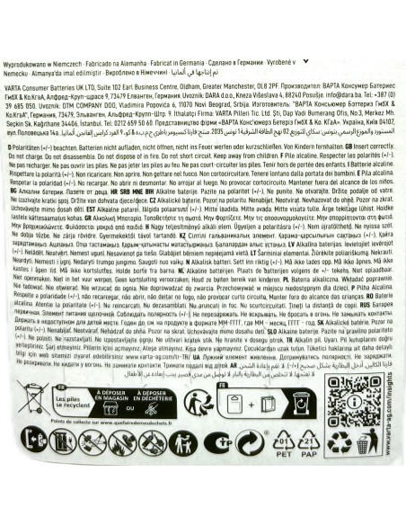 varta energy pile formato aaa ministilo alcaline 1.5v - 4 pezzi: tuttocasashop.live: altro - bazar