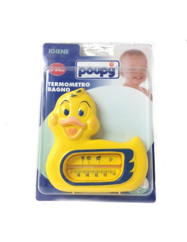 poupy termometro da bagno - papero - 12x12cm - colori assortiti: tuttocasashop.live: igiene e cura della persona