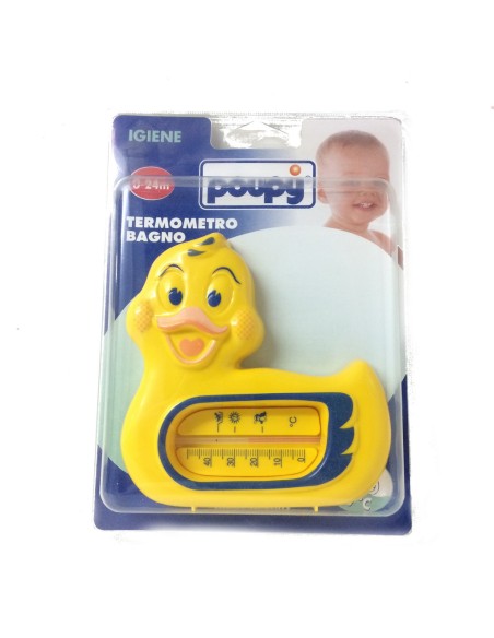 poupy termometro da bagno - papero - 12x12cm - colori assortiti: tuttocasashop.live: igiene e cura della persona