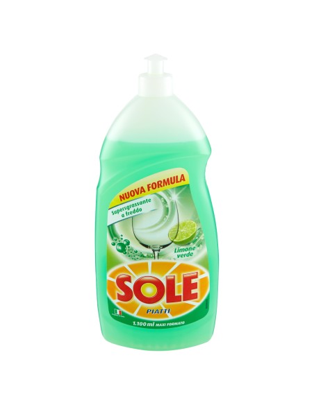 sole detersivo per piatti a mano - 1100ml - limone verde: tuttocasashop.live: pulizia e cura della casa