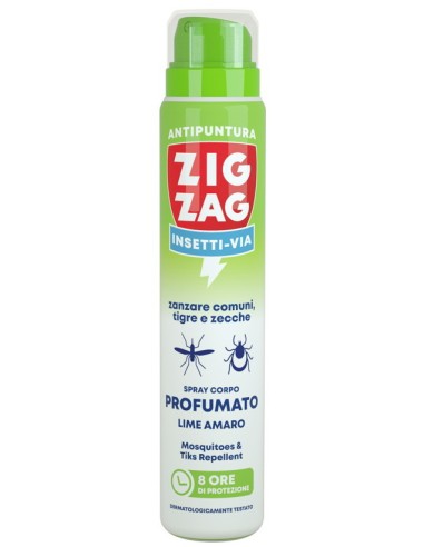 zig zag insetti-via antipuntura zanzare e zecche 100ml - lime amaro: tuttocasashop.live: igiene e cura della persona