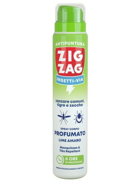 zig zag insetti-via antipuntura zanzare e zecche 100ml - lime amaro: tuttocasashop.live: igiene e cura della persona