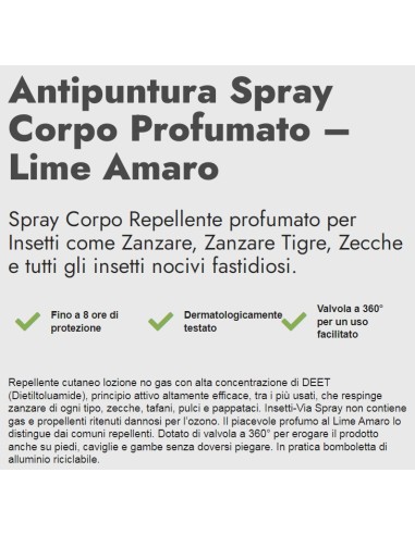 zig zag insetti-via antipuntura zanzare e zecche 100ml - lime amaro: tuttocasashop.live: igiene e cura della persona