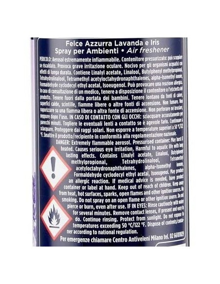 felce azzurra aria di casa deodorante - spray 250ml - lavanda e iris: tuttocasashop.live: pulizia e cura della casa