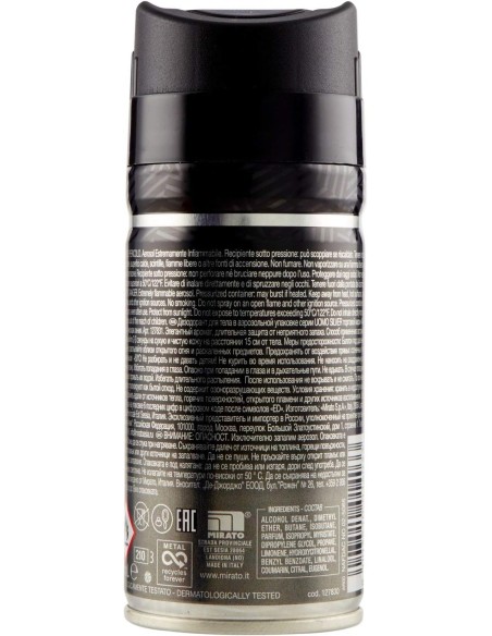 malizia uomo deodorante spray - 150ml - silver: tuttocasashop.live: igiene e cura della persona