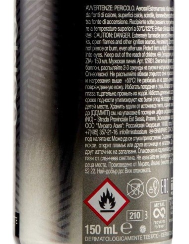 malizia uomo deodorante spray - 150ml - silver: tuttocasashop.live: igiene e cura della persona