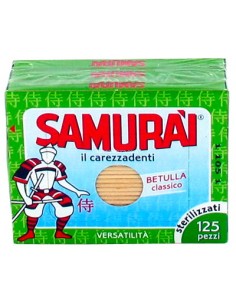 samurai stuzzicadenti sterilizzati 375pz - 3 scatole da 125 pezzi: tuttocasashop.live: carta & monouso