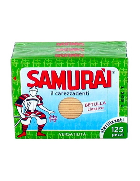 samurai stuzzicadenti sterilizzati 375pz - 3 scatole da 125 pezzi: tuttocasashop.live: carta & monouso