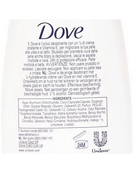 dove deodorante vapo natural no-gas 75ml - original - 48h - no alcool: tuttocasashop.live: igiene e cura della persona