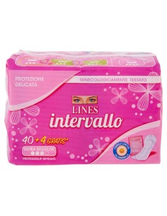 lines intervallo assorbenti proteggislip 44pz - ripiegati - ultra: tuttocasashop.live: igiene e cura della persona