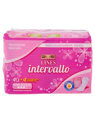 lines intervallo assorbenti proteggislip 44pz - ripiegati - ultra: tuttocasashop.live: igiene e cura della persona