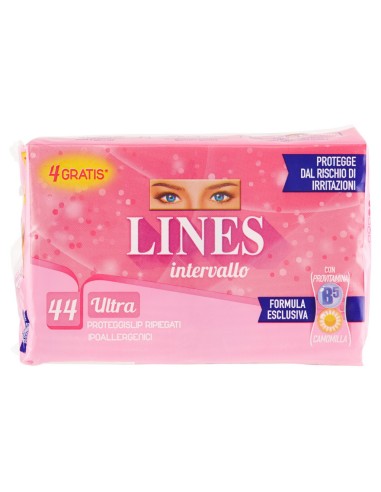 lines intervallo assorbenti proteggislip 44pz - ripiegati - ultra: tuttocasashop.live: igiene e cura della persona