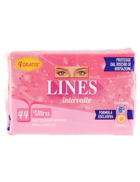 lines intervallo assorbenti proteggislip 44pz - ripiegati - ultra: tuttocasashop.live: igiene e cura della persona
