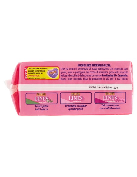 lines intervallo assorbenti proteggislip 44pz - ripiegati - ultra: tuttocasashop.live: igiene e cura della persona