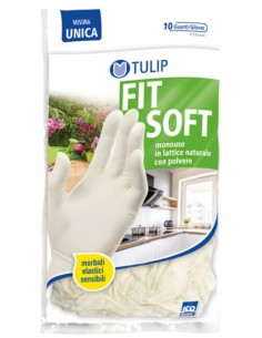 tulip guanti monouso in lattice 10pz - misura unica: tuttocasashop.live: pulizia e cura della casa