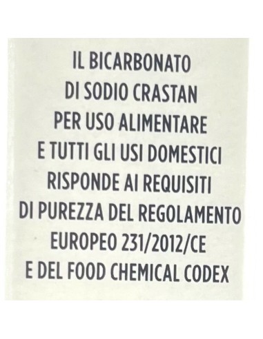 crastan bicarbonato di sodio - 500 grammi - multiuso e alimentare: tuttocasashop.live: carta & monouso