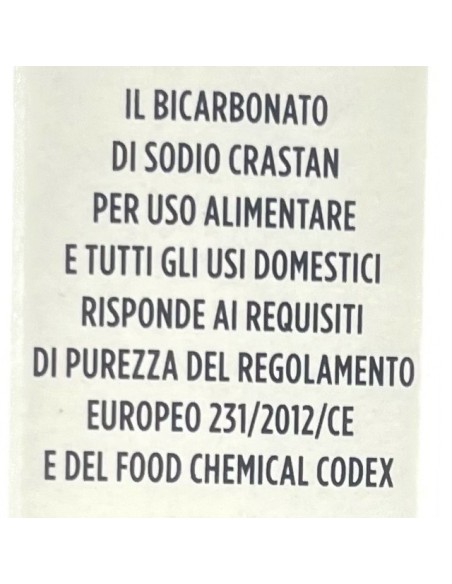 crastan bicarbonato di sodio - 500 grammi - multiuso e alimentare: tuttocasashop.live: carta & monouso
