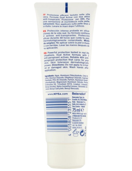 nivea deodorante crema - 75ml - dry comfort: tuttocasashop.live: igiene e cura della persona