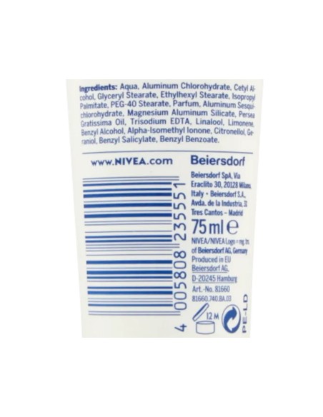 nivea deodorante crema - 75ml - dry comfort: tuttocasashop.live: igiene e cura della persona