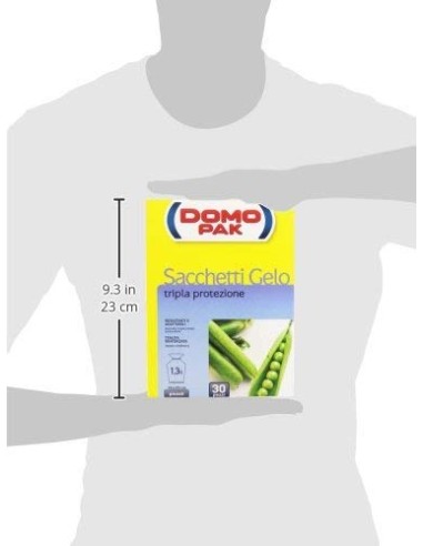 domopak 30 sacchi gelo piccoli - 18x25cm - per frigo o congelatore: tuttocasashop.live: carta & monouso