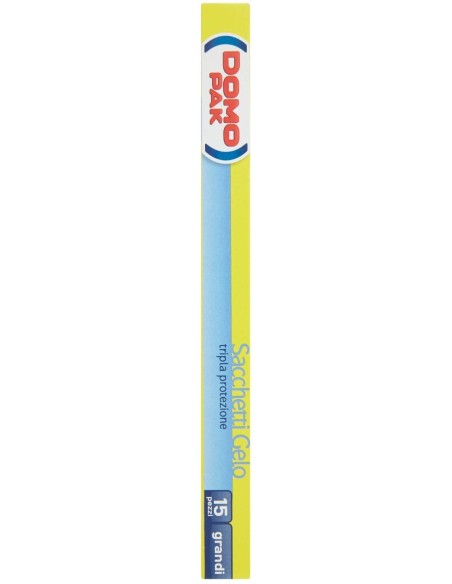 domopak 15 sacchi gelo grandi - 28x40cm - per frigo o congelatore: tuttocasashop.live: carta & monouso