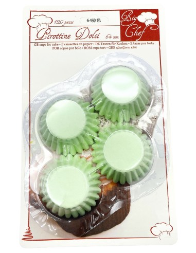 120 pirottini per alimenti dolci o forno - diametro 64mm - colori assortiti: tuttocasashop.live: carta & monouso