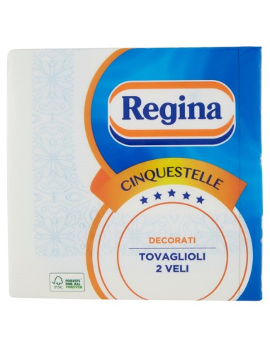 regina 5 stelle - tovaglioli da tavola di carta doppio velo - 38x38cm: tuttocasashop.live: carta & monouso