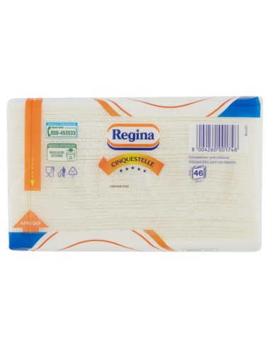 regina 5 stelle - tovaglioli da tavola di carta doppio velo - 38x38cm: tuttocasashop.live: carta & monouso