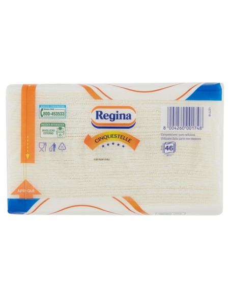 regina 5 stelle - tovaglioli da tavola di carta doppio velo - 38x38cm: tuttocasashop.live: carta & monouso