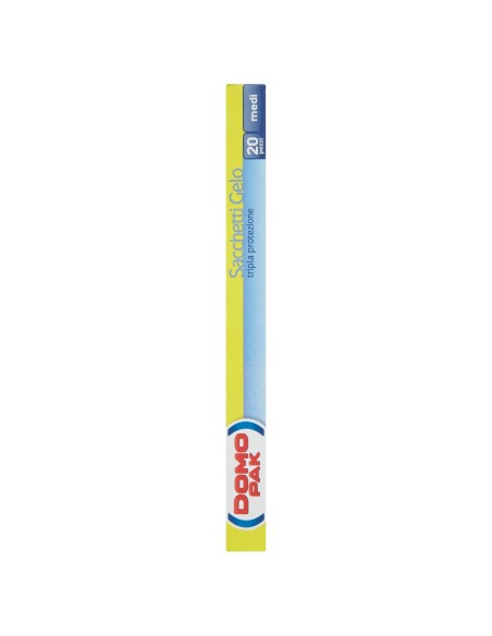 domopak 20 sacchi gelo medi - 20x30cm - per frigo o congelatore: tuttocasashop.live: carta & monouso