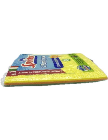 spontex panni spugna - 17x21cm - 3 pezzi - extra durata spessore assorbenza: tuttocasashop.live: pulizia e cura della casa