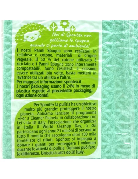 spontex panni spugna - 17x21cm - 3 pezzi - extra durata spessore assorbenza: tuttocasashop.live: pulizia e cura della casa