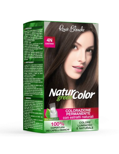 natur color renee blanche colorazione permanente - 4n castano: tuttocasashop.live: igiene e cura della persona