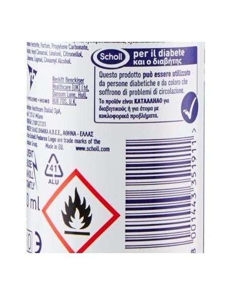 dr.scholl deodorante spray 150ml - per piedi: tuttocasashop.live: igiene e cura della persona