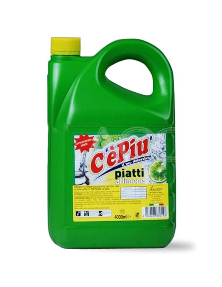 ce' piu' detersivo per piatti - 4 litri - concentrato - limone: tuttocasashop.live: pulizia e cura della casa