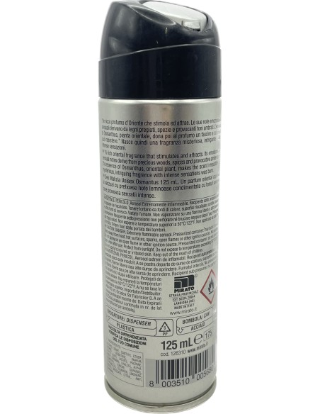 malizia unisex deodorante spray 125ml - osmantus: tuttocasashop.live: igiene e cura della persona