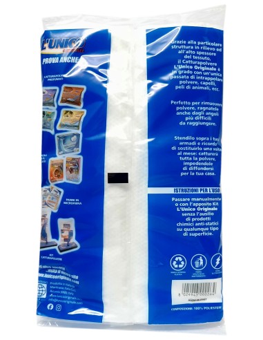 l'unico panno catturapolvere 60x35 10pz - attira e trattiene la polvere: tuttocasashop.live: pulizia e cura della casa