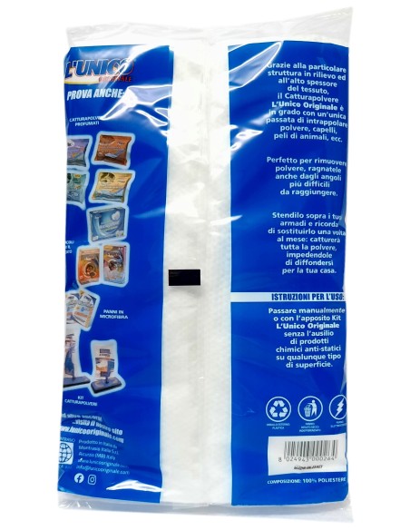 l'unico panno catturapolvere 60x35 10pz - attira e trattiene la polvere: tuttocasashop.live: pulizia e cura della casa