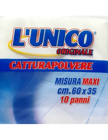 l'unico panno catturapolvere 60x35 10pz - attira e trattiene la polvere: tuttocasashop.live: pulizia e cura della casa