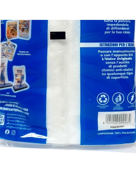 l'unico panno catturapolvere 60x35 10pz - attira e trattiene la polvere: tuttocasashop.live: pulizia e cura della casa