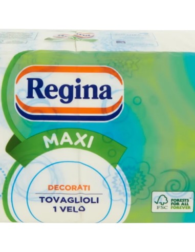 regina maxi 250 tovaglioli - 1 velo - 29x33cm - decorati: tuttocasashop.live: carta & monouso