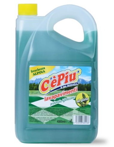 ce' piu' detersivo lavapavimenti profumato - 4 litri - verde - pino: tuttocasashop.live: pulizia e cura della casa