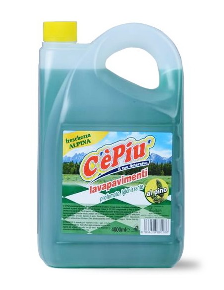 ce' piu' detersivo lavapavimenti profumato - 4 litri - verde - pino: tuttocasashop.live: pulizia e cura della casa