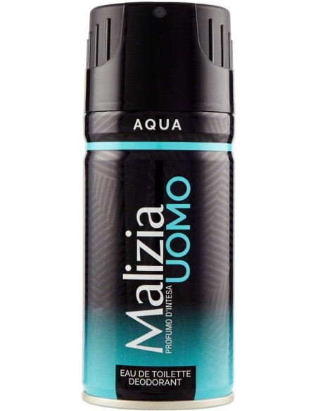 malizia uomo deodorante spray - 150ml - aqua: tuttocasashop.live: igiene e cura della persona
