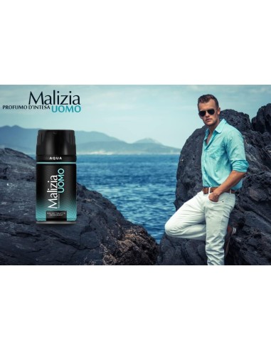 malizia uomo deodorante spray - 150ml - aqua: tuttocasashop.live: igiene e cura della persona