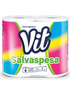 vit carta salvaspesa - carta igienica due veli - 4 rotoli: tuttocasashop.live: carta & monouso