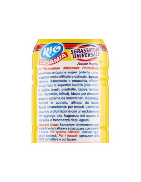 rio detergente sgrassatore spray - 750ml - marsiglia e agrumi: tuttocasashop.live: pulizia e cura della casa