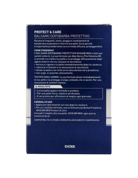 nivea for men after shave 100ml - protettivo - balsamo dopobarba: tuttocasashop.live: igiene e cura della persona